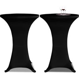 vidaXL Standing Table Cover Ã60cm Tablecloth Black